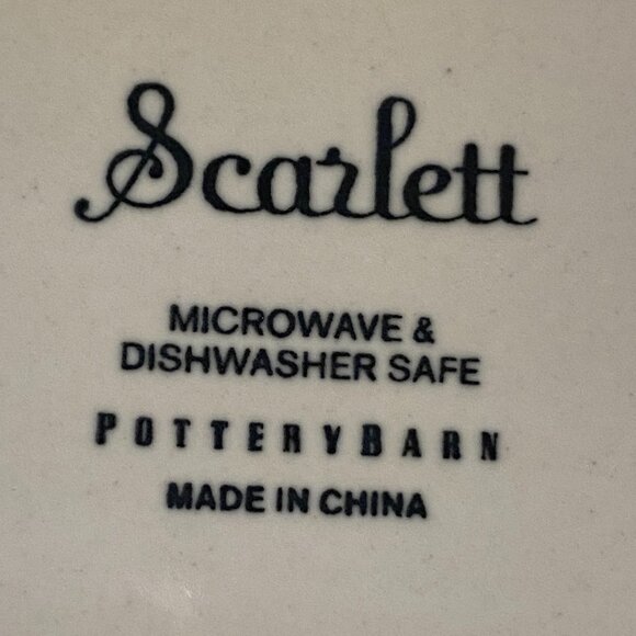 17" Oval Serving Platter Scarlett by Pottery Barn China - Picture 5 of 5